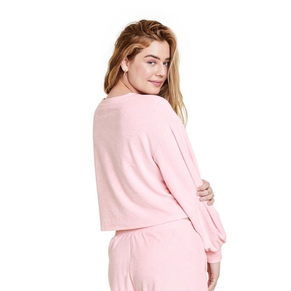 STONEY CLOVER LANE x Target Cropped Terry Sweater - Picture 2 of 4